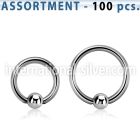 blk106 hoops captive rings surgical steel 316l helix