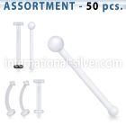 blk119 micro curved barbells bioflex ptfe nose