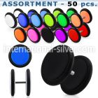 blk169 cheaters  illusion plugs and tapers acrylic body jewelry belly button