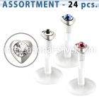 blk181 labrets lip rings bioflex ptfe belly button