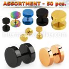 blk197 cheaters  illusion plugs and tapers anodized surgical steel 316l belly button