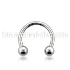 blk22a horseshoes surgical steel 316l belly button