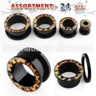 blk237 tunnels gauges acrylic body jewelry ear lobe