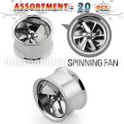 blk252 tunnels gauges surgical steel 316l ear lobe