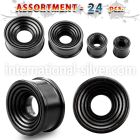 blk270 tunnels gauges organic body jewelry ear lobe