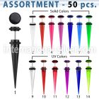 blk288 cheaters  illusion plugs and tapers acrylic body jewelry belly button