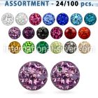 blk318 loose body jewelry parts surgical steel 316l belly button