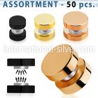 blk413 cheaters  illusion plugs and tapers anodized surgical steel 316l belly button