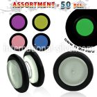 blk415 cheaters  illusion plugs and tapers acrylic body jewelry belly button