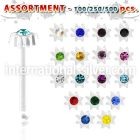 blk426 nose bone acrylic body jewelry nose