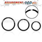 blk437 seamless segment rings silver 925 nose