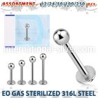 blk470 labrets lip rings surgical steel 316l labrets chin