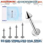 blk471 labrets lip rings surgical steel 316l labrets chin