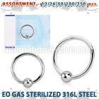 blk478 hoops captive rings surgical steel 316l helix
