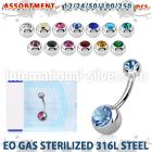 blk484 belly rings surgical steel 316l belly button