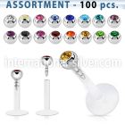 blk49 labrets lip rings bioflex ptfe eyebrow