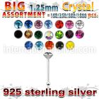 blk533 nose bone silver 925 nose