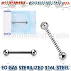 blk679 surgical steel barbell eo gas sterilized 4mm balls
