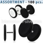 blk680 acrylic cheater fake plugs o rings 3mm 5mm 100pcs