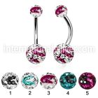 bn2frgc belly rings surgical steel 316l belly button