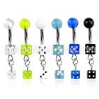 bndidc belly rings surgical steel 316l with acrylic parts belly button