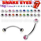 bne2cl micro curved barbells surgical steel 316l eyebrow