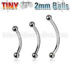 bneb2 micro curved barbells surgical steel 316l eyebrow