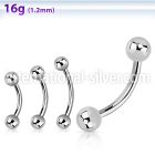 bneb micro curved barbells surgical steel 316l eyebrow