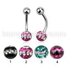 bnfr6d belly rings surgical steel 316l belly button