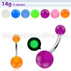 bngl belly rings surgical steel 316l with acrylic parts belly button
