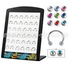 brbjmx3 horseshoes surgical steel 316l eyebrow