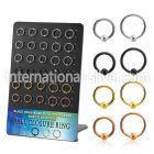 brcrt3 anodized surgical steel ball closure rings belly ear  othersear  lobe ear otherseyebrow helix tragus  piercing