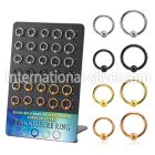 brcrt4b anodized surgical steel ball closure rings ear  othersear  lobe helix nipple  piercing