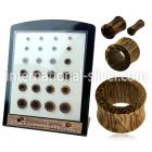 brdpwb tunnels gauges organic body jewelry ear lobe