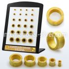 brdpwj tunnels gauges organic body jewelry ear lobe