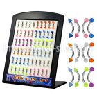 brgl3 micro curved barbells surgical steel 316l with acrylic parts eyebrow