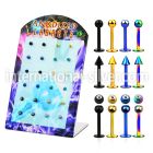 brlbt labrets lip rings anodized surgical steel 316l labrets chin