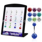 brmix27 belly rings surgical steel 316l belly button