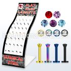 brmlb12 labrets lip rings anodized surgical steel 316l labrets chin