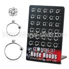 brnhm19 nose hoop silver 925 nose
