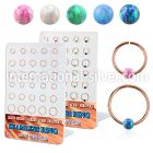 brnhm44 board w rose gold plated silver seamless ring w 3mm opal