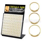 brnhmx15 nose hoop silver 925 