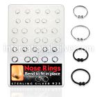 brnhp11 nose hoop silver 925 nose