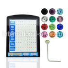 brnsbt l shape nose studs silver 925 nose