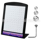 brnsmc l shape nose studs silver 925 nose