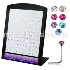 brnsmm l shape nose studs silver 925 nose