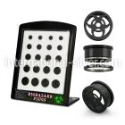 brpg144 tunnels gauges anodized surgical steel 316l ear lobe