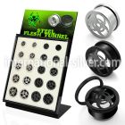 brpg145a tunnels gauges anodized surgical steel 316l ear lobe