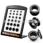 brpg18 tunnels gauges anodized surgical steel 316l ear lobe