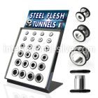 brpg89 tunnels gauges surgical steel 316l ear lobe